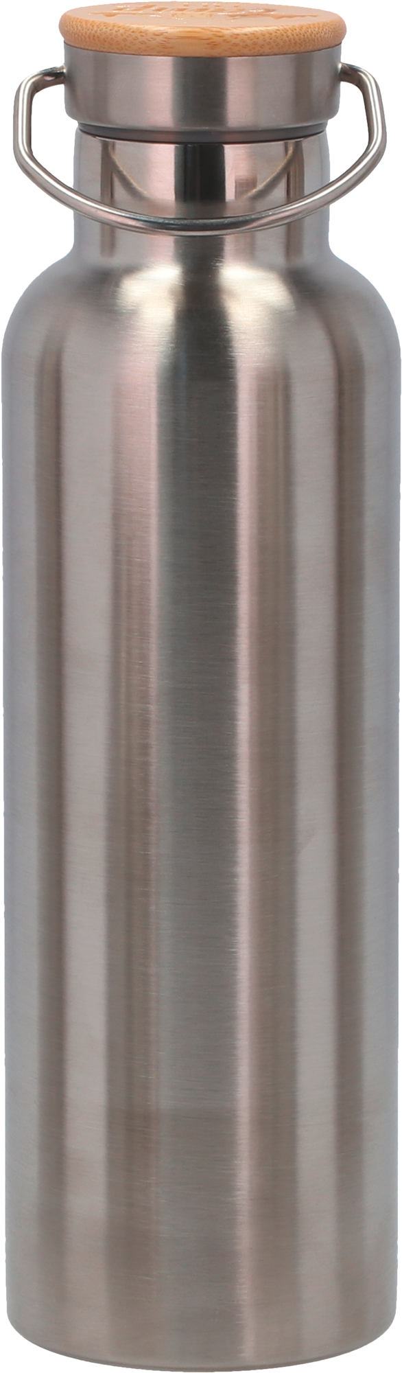 Camplife Edelstahl Isolierflasche mit Bambusdeckel 750 ml - Isolierflaschen & Isobehälter