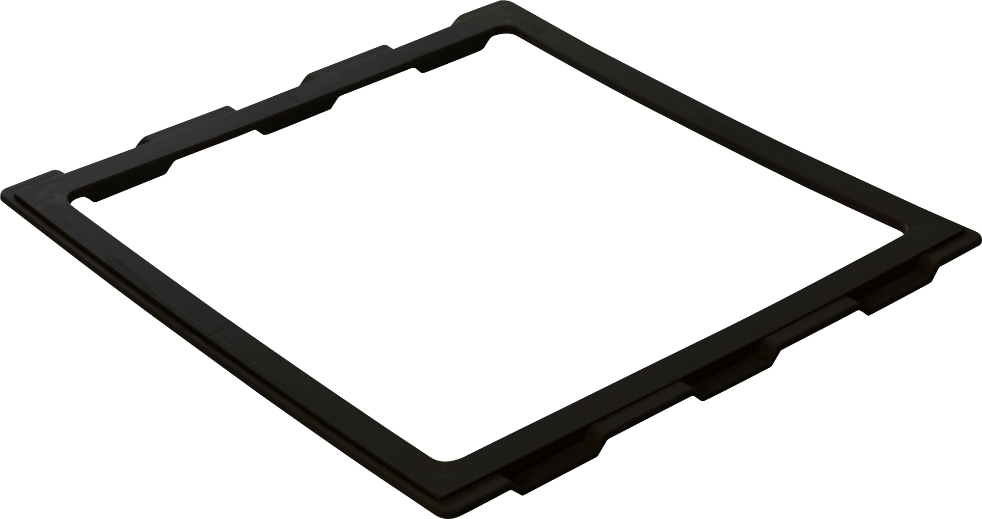 MPK Adapterrahmen für Dachhauben Ducato, Boxer, Jumper schwarz 400 × 400 mm - Dachhauben