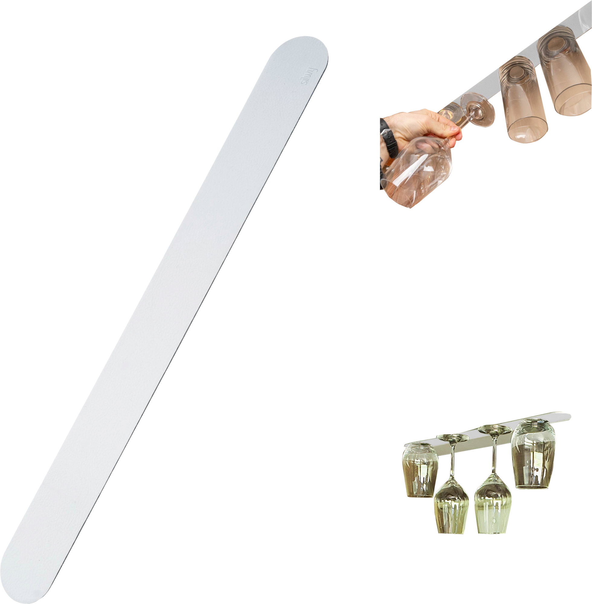 Silwy Metall-Leiste 50 cm für Magnet-Geschirr & Haken - Ordnungssysteme