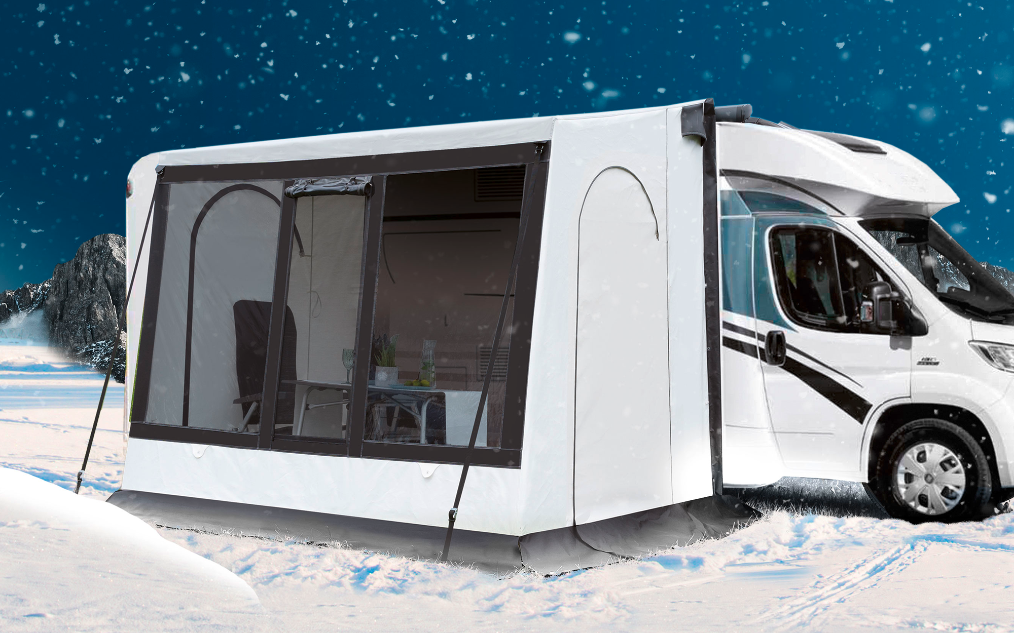 Wigo Inuit Blizzard Wintervorzelt 250 Anbauhöhe 250 - 268 cm