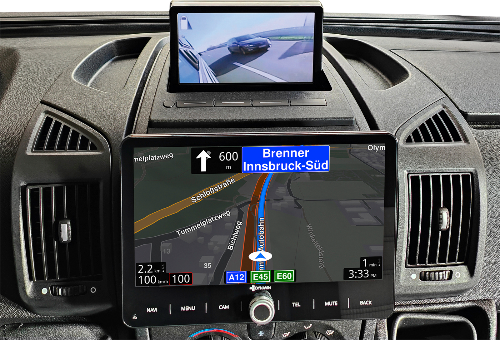 Dynavin DVN 6901 MO faltbarer Monitor für Fiat