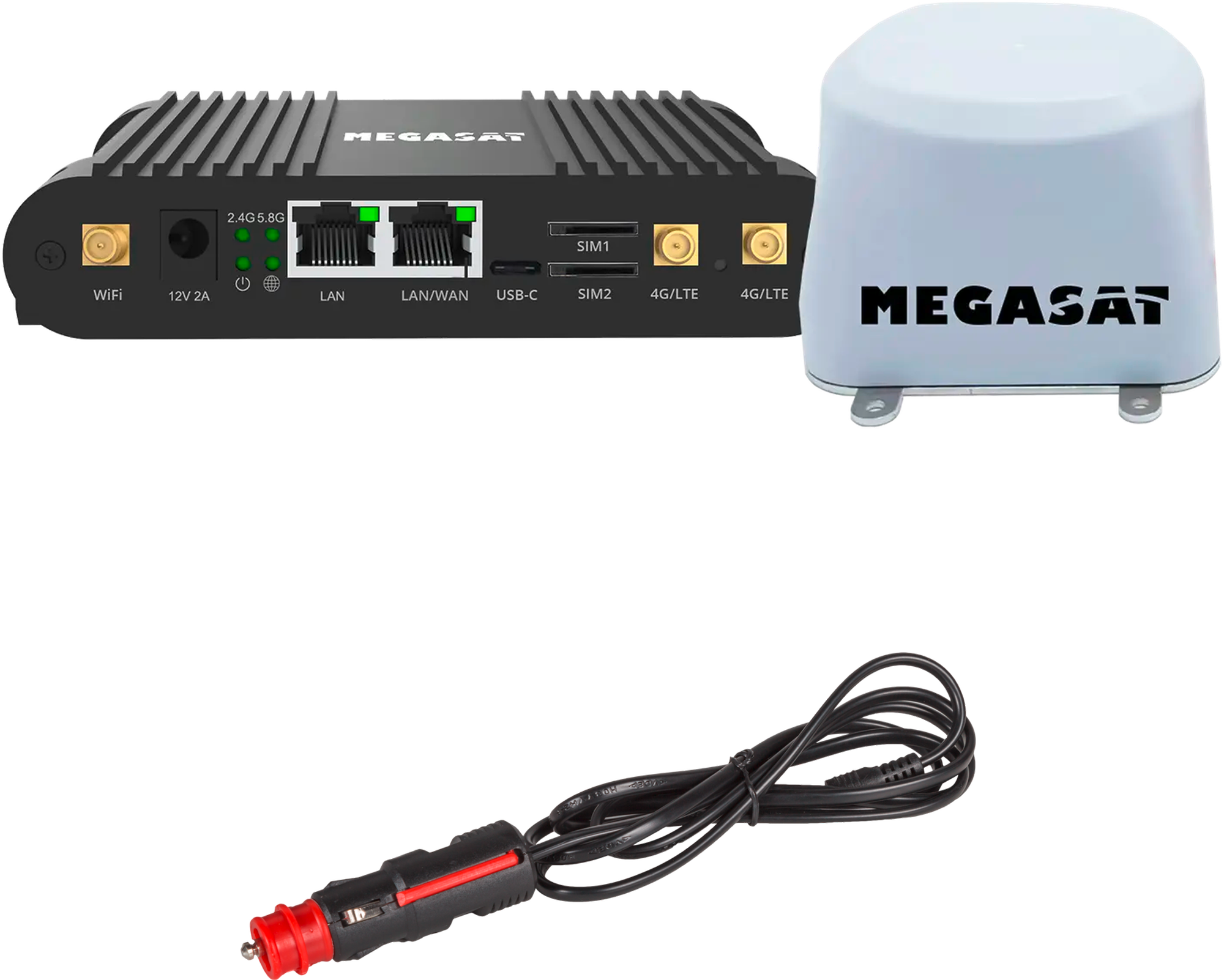 Megasat LTE-Wifi-System Camper Connected 5G Ready bestehend aus Außenantenne und Router