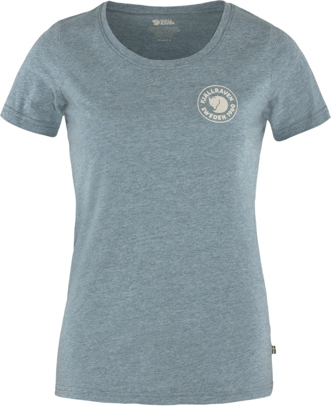 Fjällräven 1960 Logo Damen T-Shirt hellblau L - Damenshirts, -blusen & -pullover
