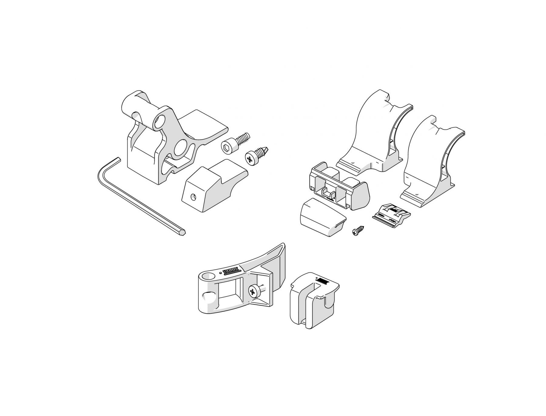 Fiamma Kit Side Tristor Montagekit zum Anbringen von Side W Pro F45 / Side W Pro Shade / Sun View Side F45 and die Markise