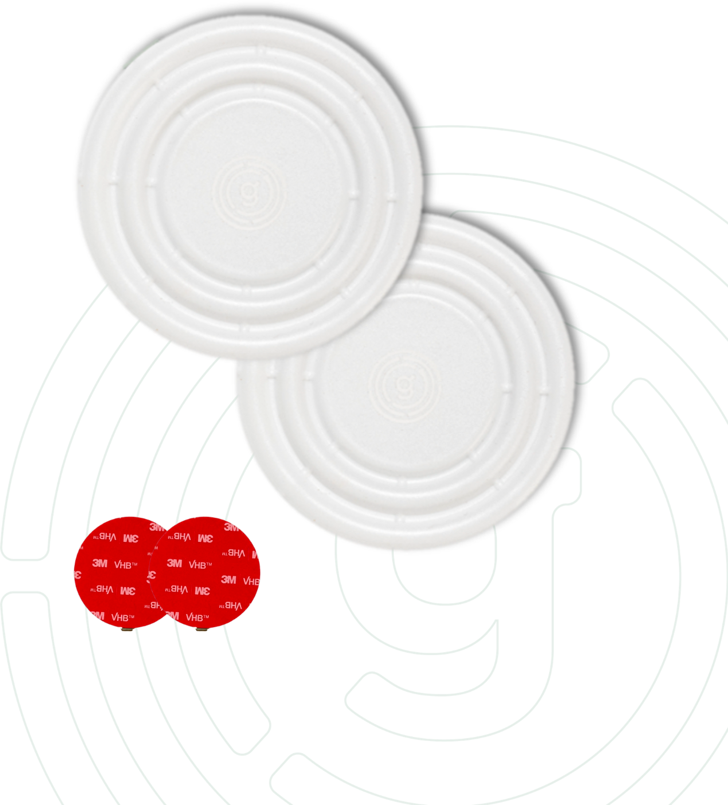 Gelmags MagUp-Pad S Magnet-Pads Ø 7 cm 2er-Set zuschneidbar weiß - Halterungen und Befestigungen