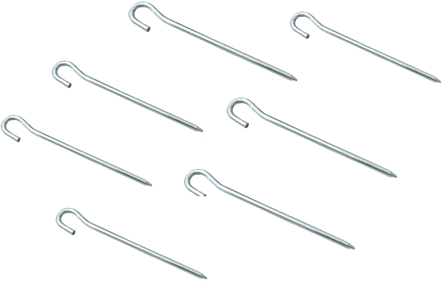 High Peak Aluminium Erdnagel 6er Pack 18 cm silber - Zeltheringe & Abspannmaterial