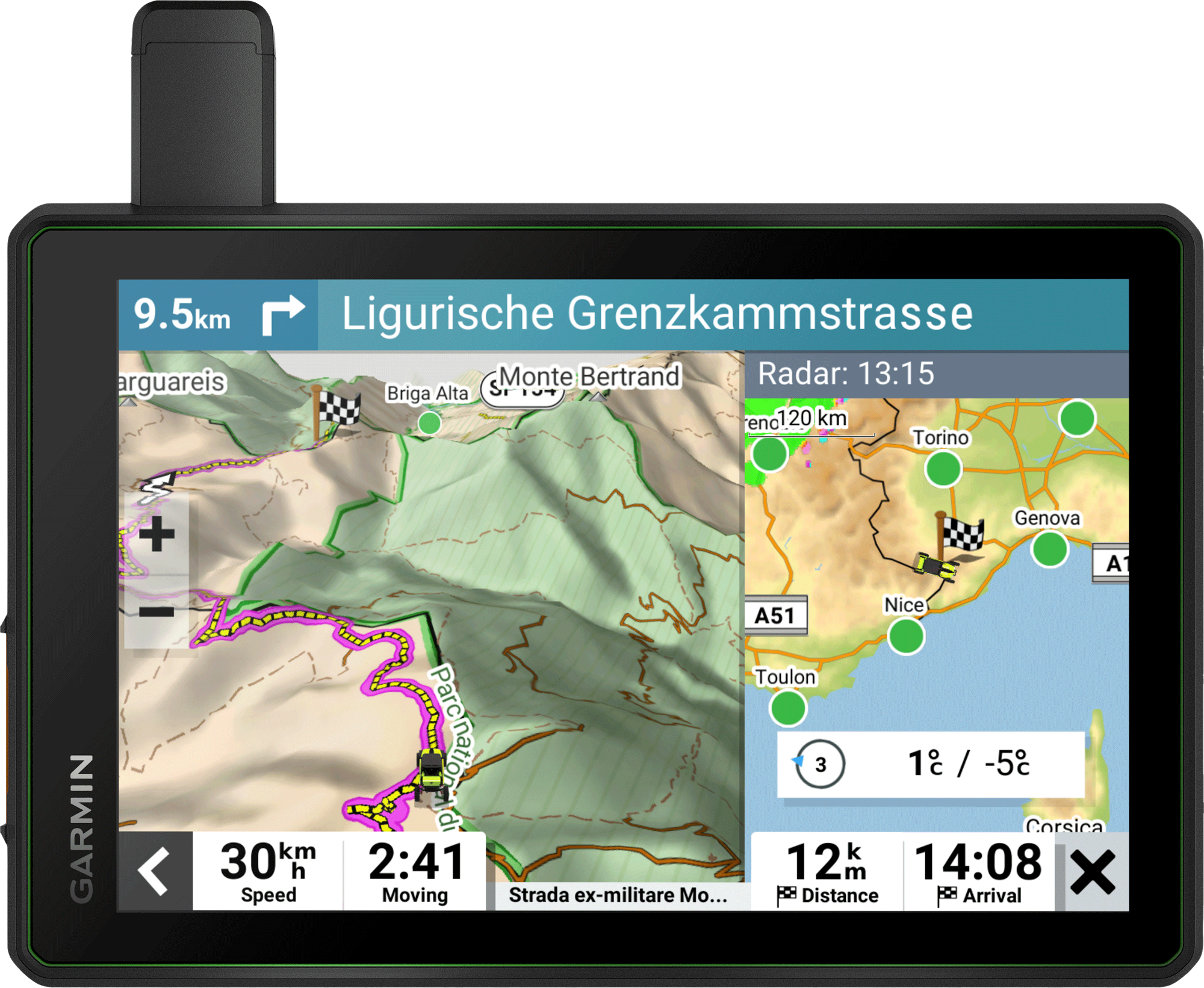 Garmin Tread SxS Edition Powersport Navigationsgerät mit Group Ride Tracker 8 Zoll