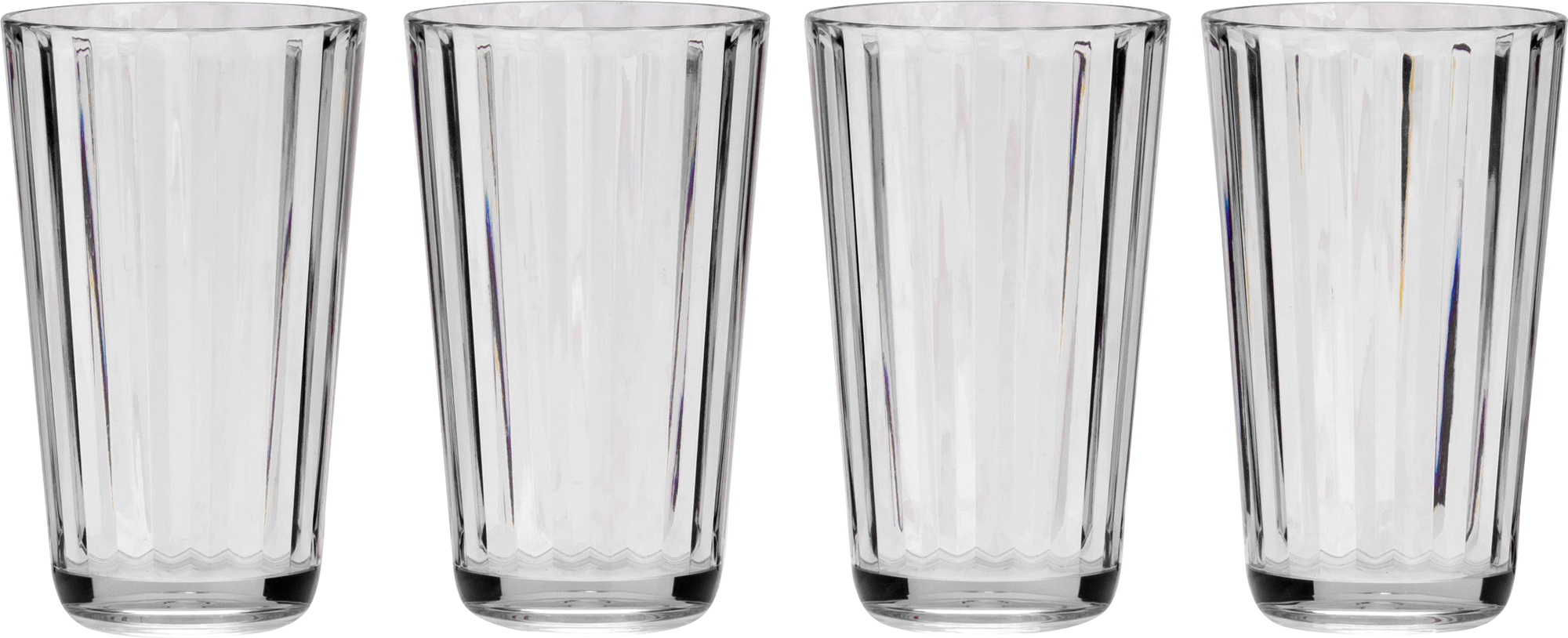 Flamefield Crystal Line Tall Tumbler Becher 4 teilig 450