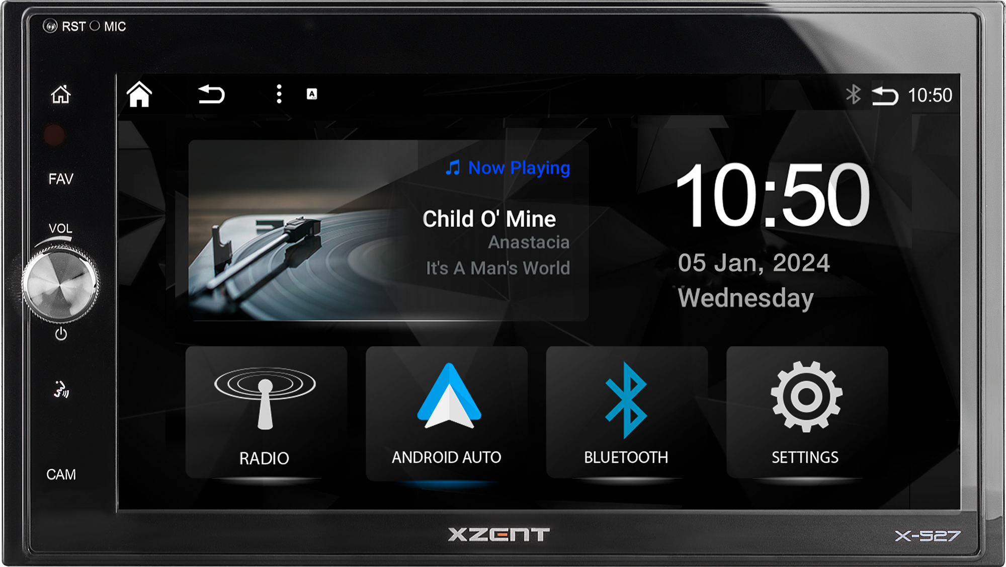 XTENT 2-Din Infotainer mit CarPlay und