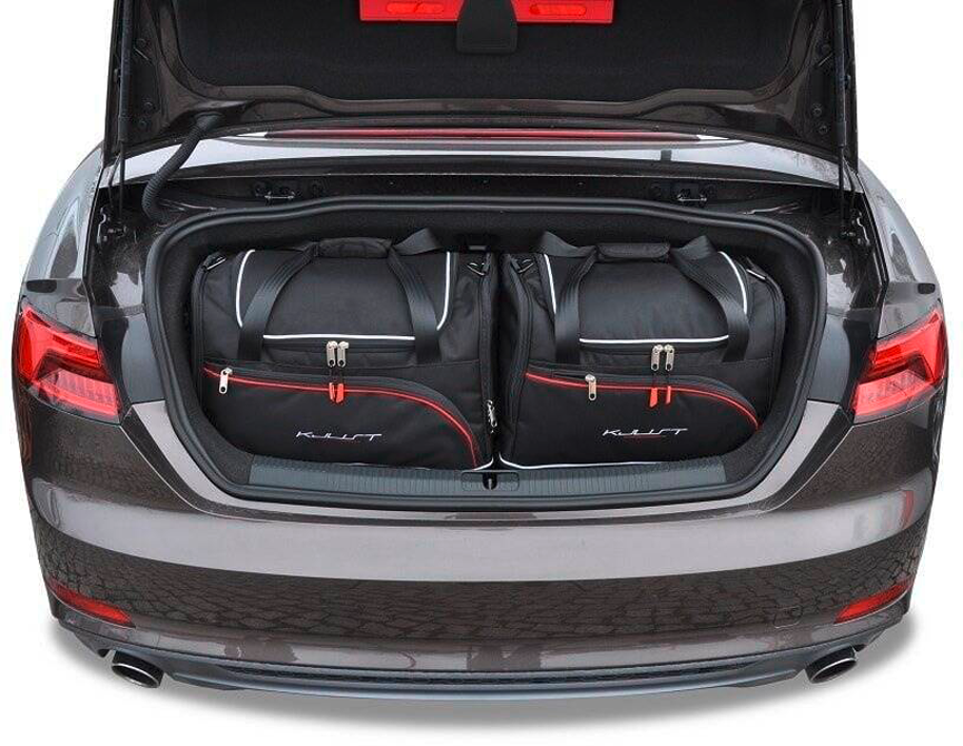 KJUST Kofferraumtaschen-Set 4-teilig für Audi A5 und S5 Cabrio F5 2017–2018 - Organizer und Taschen