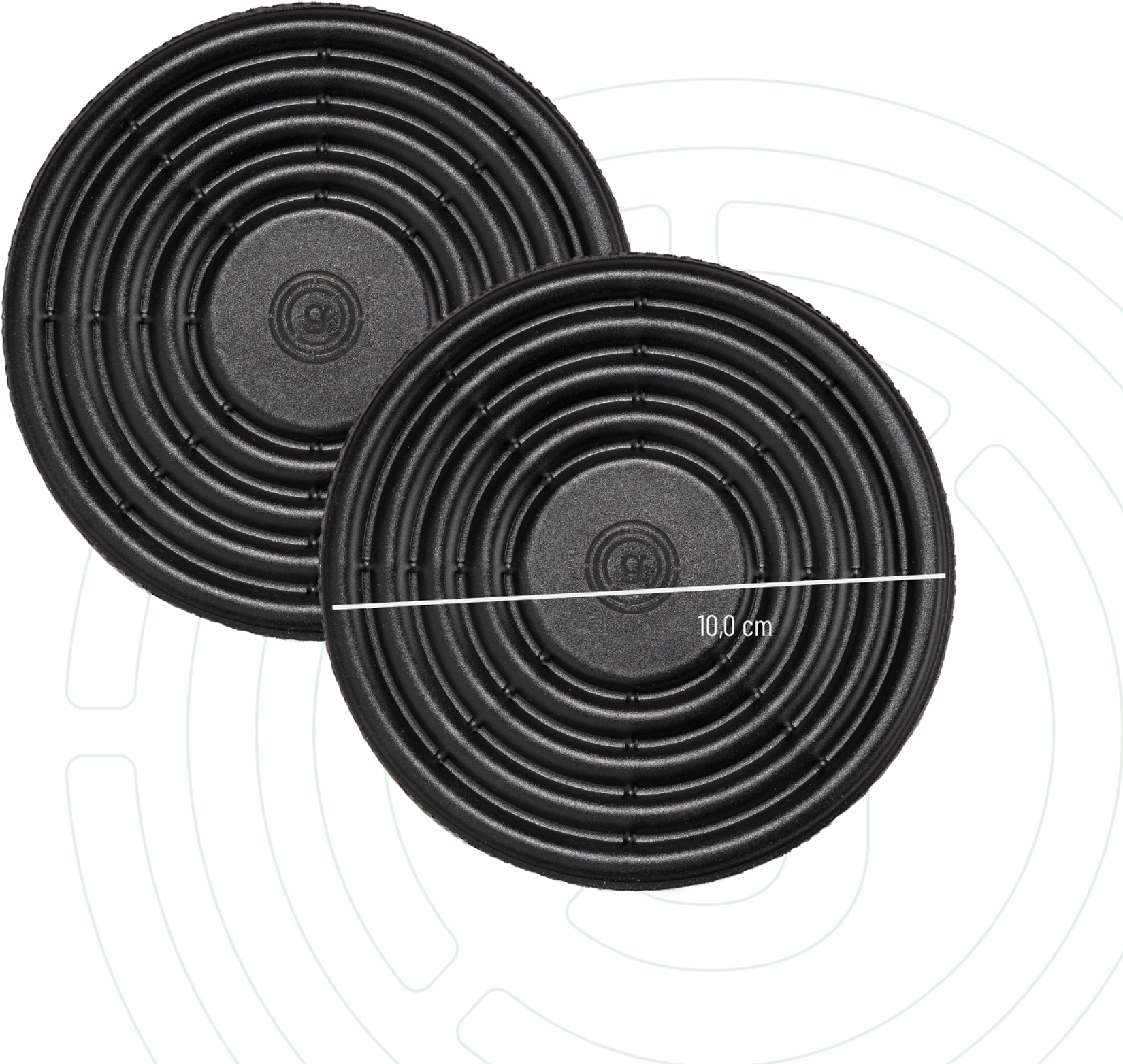 Gelmags MagUp-Pad S Magnet-Pads Ø 7 cm 2er-Set zuschneidbar schwarz - Halterungen und Befestigungen