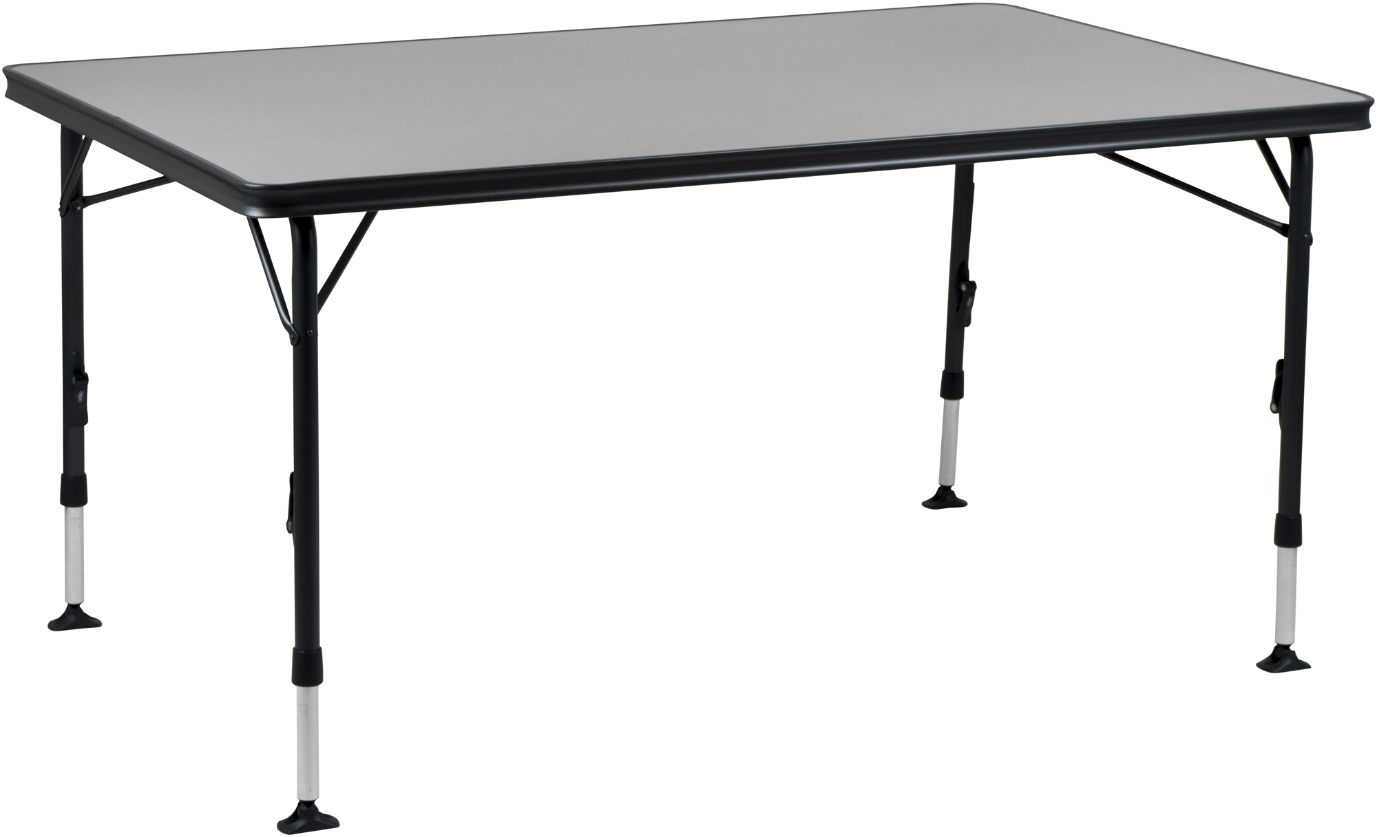 Crespo AP/276-89 höhenverstellbarer Klapptisch mit hitzebeständiger Tischplatte 140 x 85 x 63–74 cm