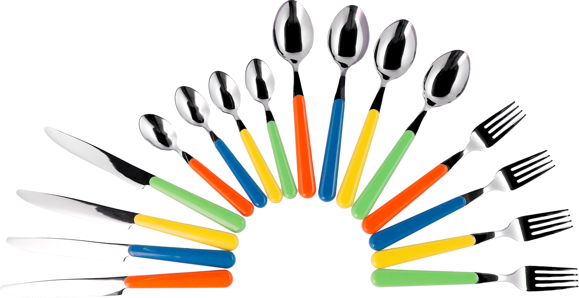 Berger Happy Camper Edelstahl Besteck-Set 16 tlg. bunt für 4 Personen