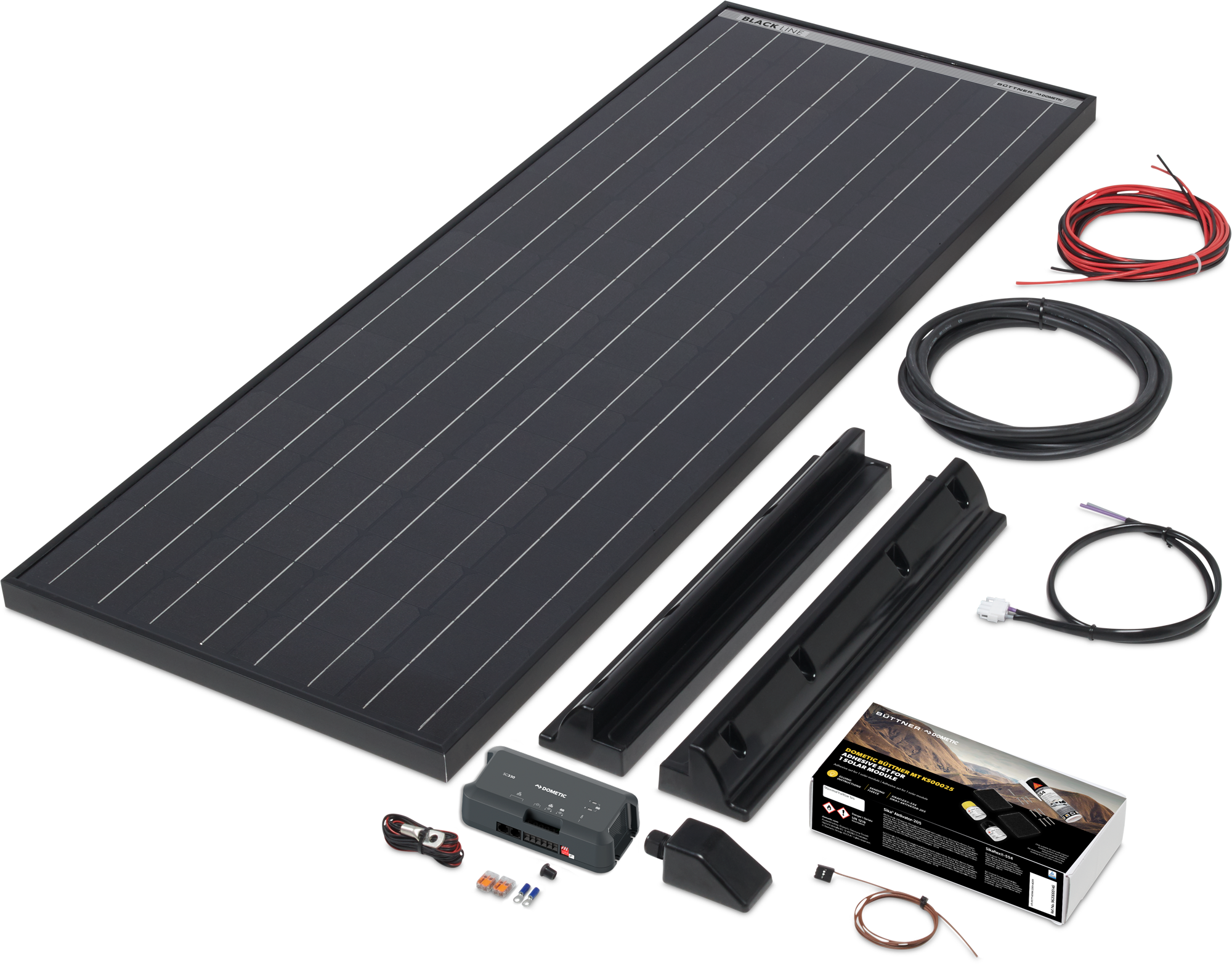 Büttner MT 130 MC Black Line Solar-Komplettanlage 130 Wp - Solar-Komplettsets von Büttner Dometic