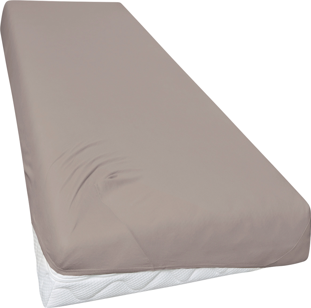 Primera Travel Mako-Feinjersey Spannbetttuch für Campingmatratzen aus Baumwolle Kiesel Center Piece - Spannbetttücher & Bettwäsche von Hahn