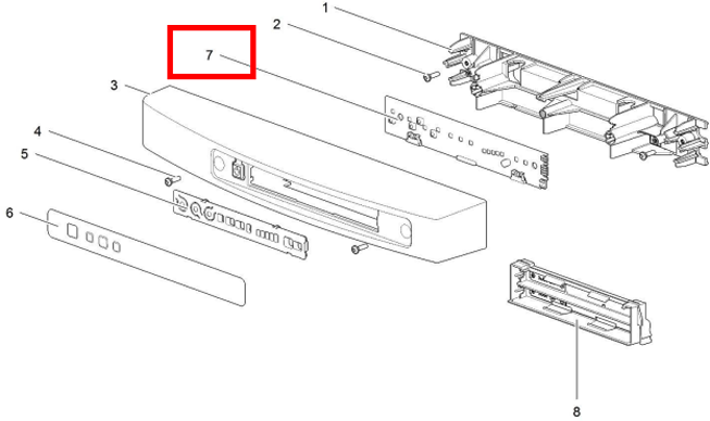 Thetford SR LCD DM Platine für N3000 V2 Kühlschrank Ersatzteilnummer 692233 - Ersatzteile Thetford Kühlschränke