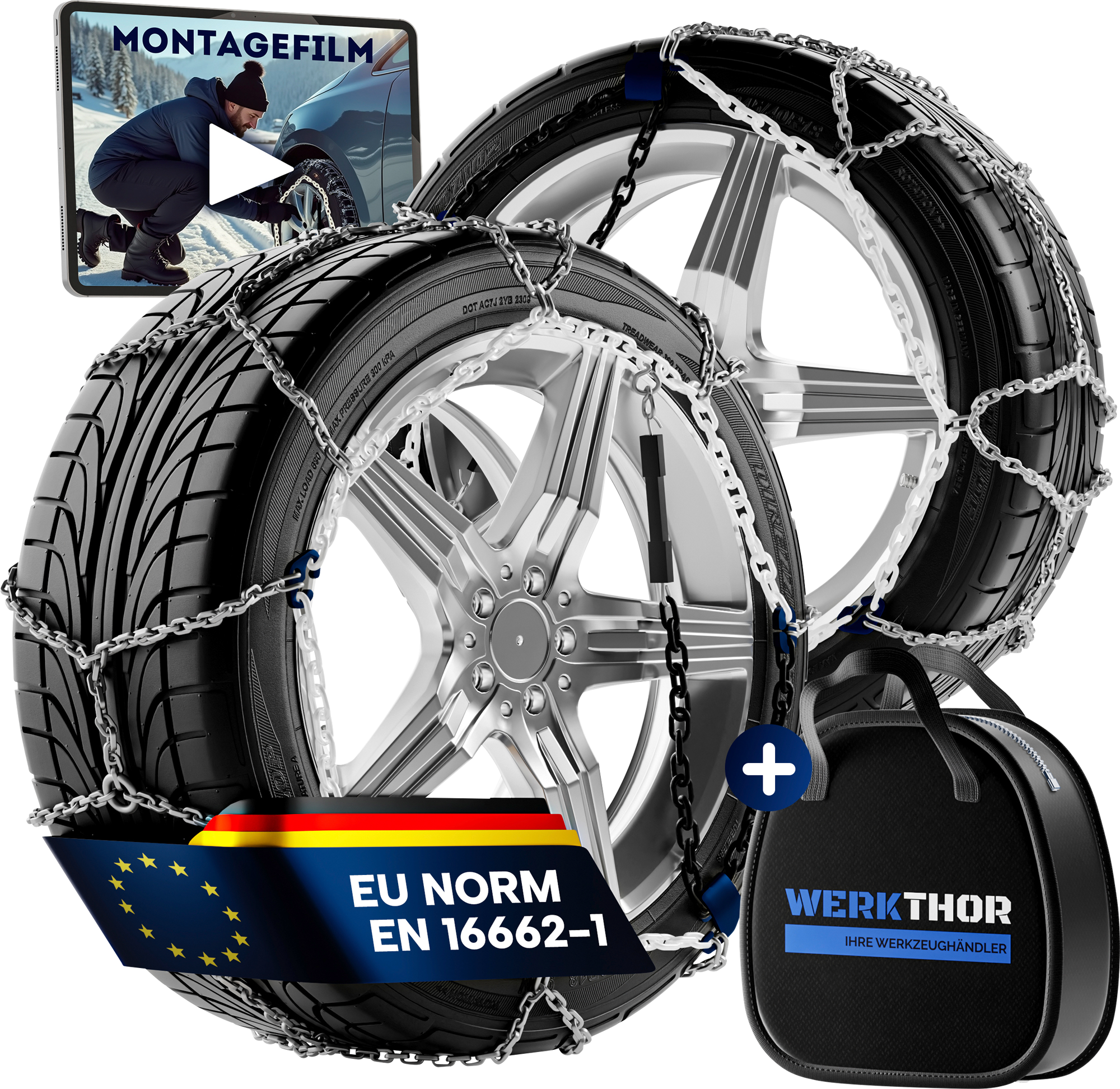 Werkthor Schneeketten Metall für Schnee und Eis
