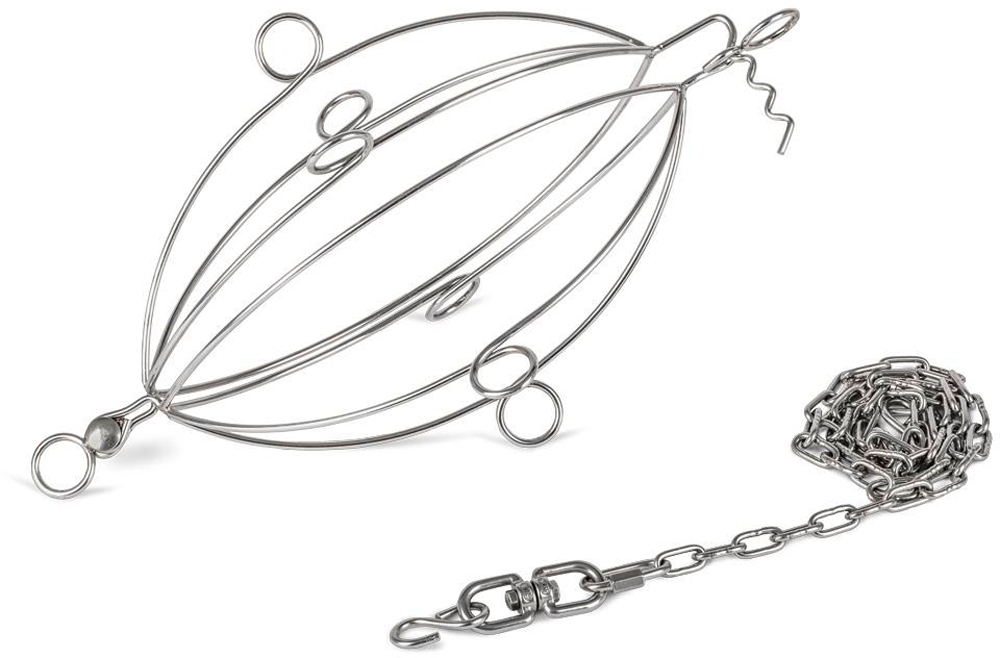Petromax Geflügel Grillkorb mit Kette und