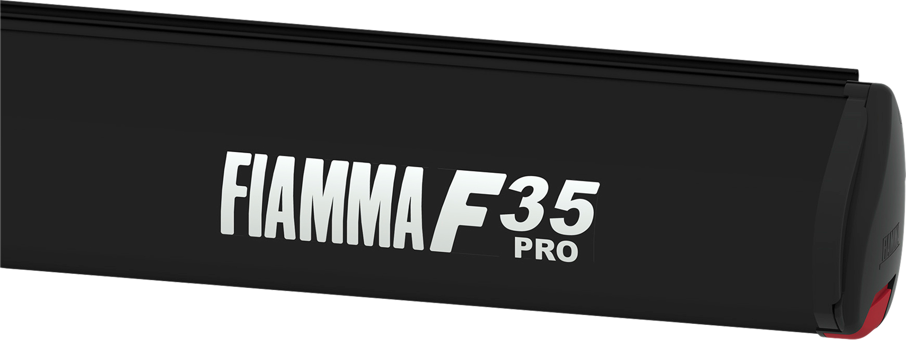 Fiamma F35 Pro 180 Dachmarkise Gehäusefarbe Deep Black Tuchfarbe Royal Grey 180 cm