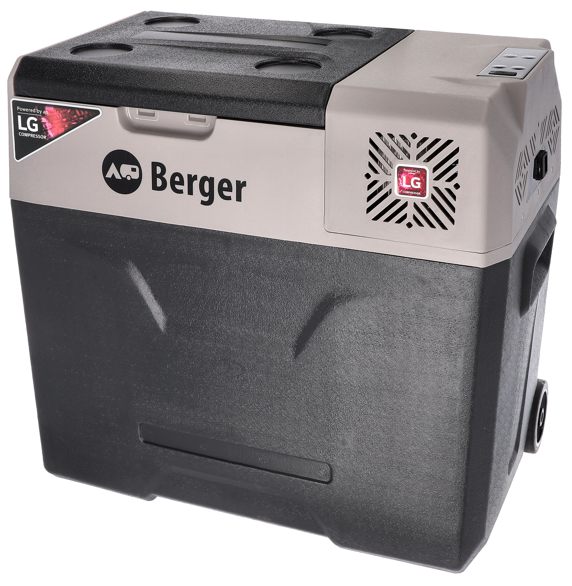 Berger B50-T Kompressor Kühlbox mit Rollen 12/24/230V 49 Liter