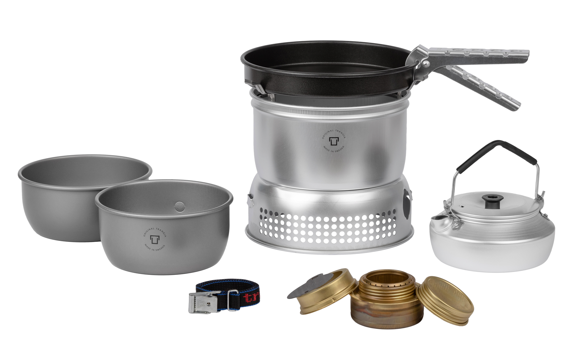 Trangia Trangiakök 27-0 UL / HA Campingkochset 4- teilig mit Spiritusbrenner Set 6 - Spirituskocher