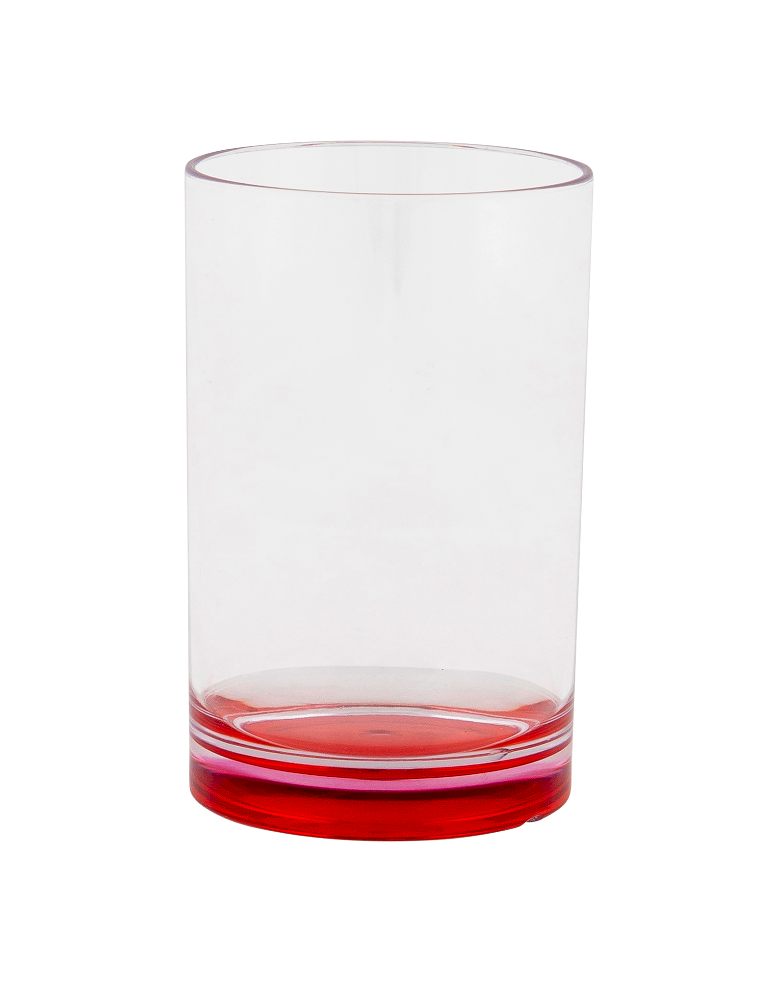 Gimex Colour Line Wasser Glas mit farbigem Boden Rainbow