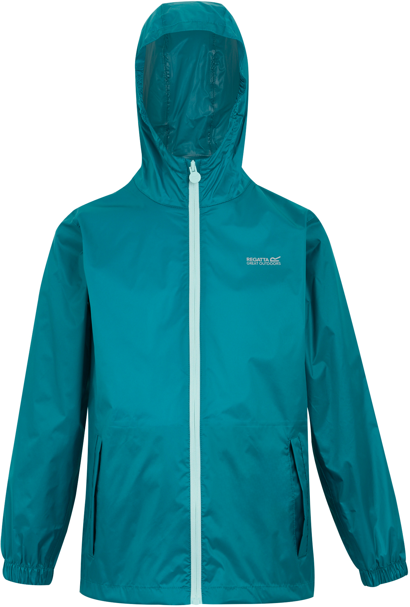 Regatta Pack-It III Kinder Regenjacke dunkelgrün 116 - Kinderjacken