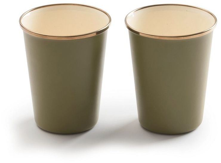 Barebones Enamel  emailliertes Becher Set 2 teilig