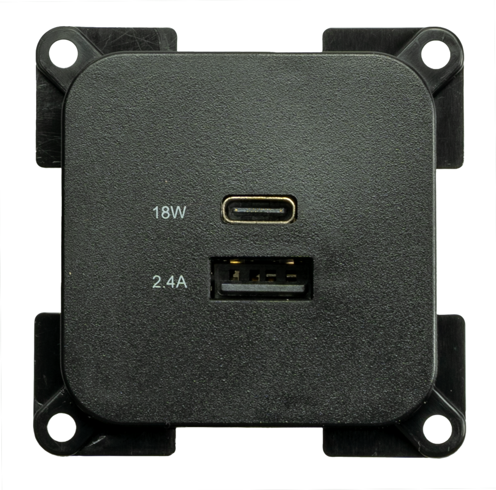 Haba Ladegerät Einbau Steckdose C-Line dual USB-A und USB-C 10-24