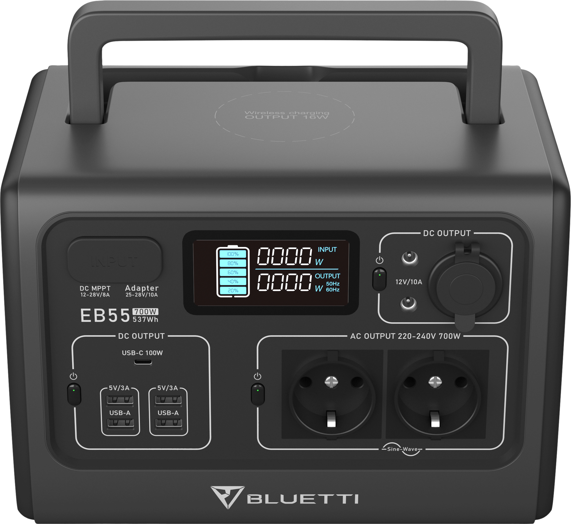 BLUETTI Portable Power Station EB55-Blue-EU