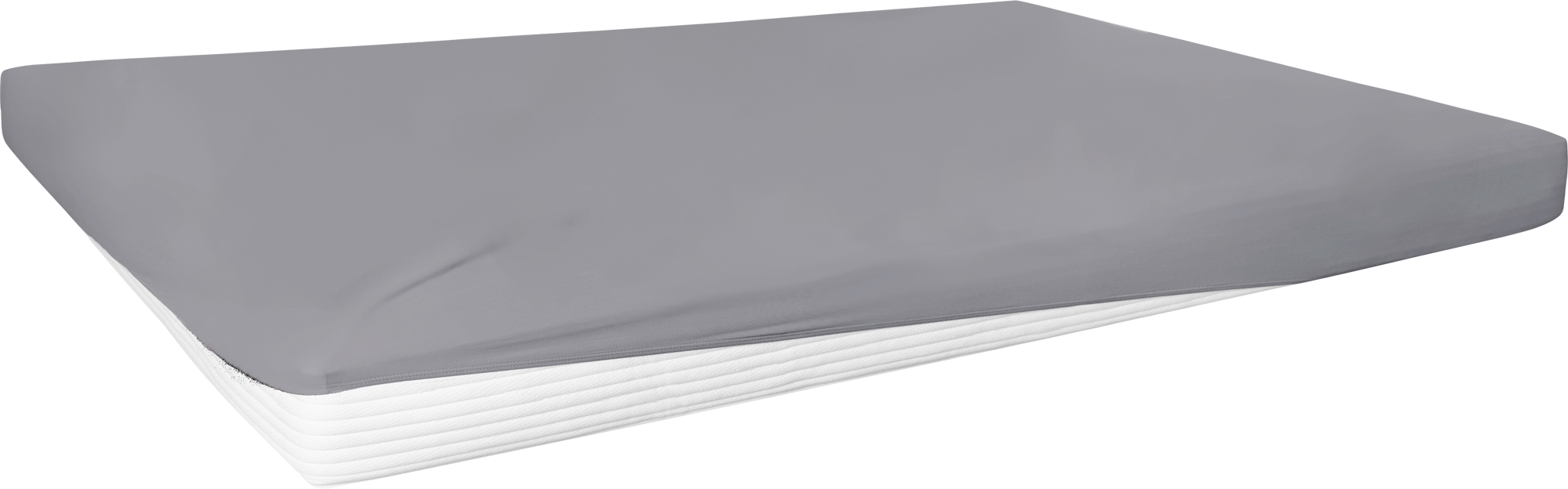 Primera Travel Mako-Feinjersey Spannbetttuch für Campingmatratzen aus Baumwolle Granit Double Bed - Spannbetttücher & Bettwäsche von Hahn