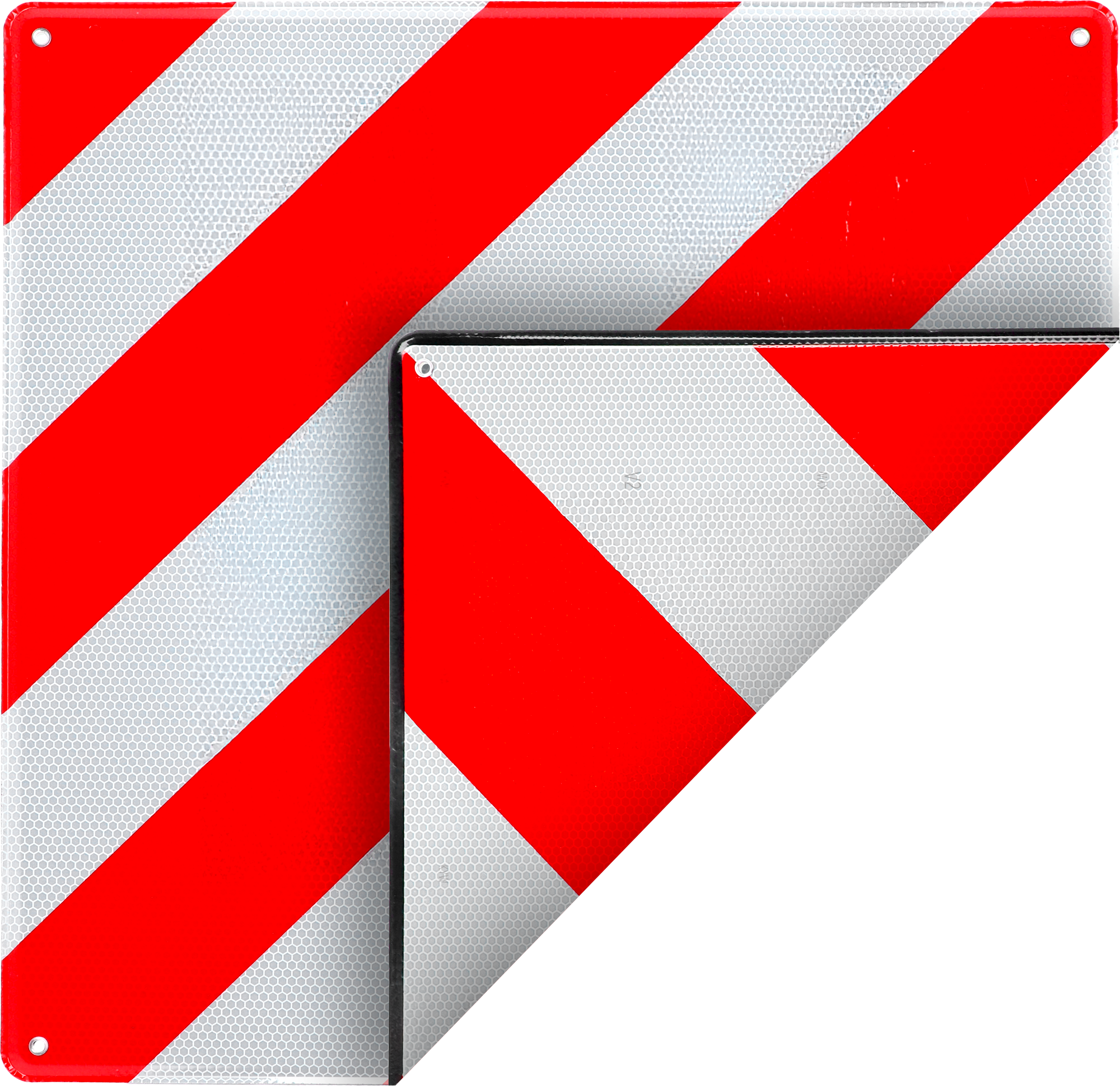 Berger Aluminium-Warntafel 2-in-1 für Italien und Spanien 50 x 50 cm - Fahrradträger-Zubehör