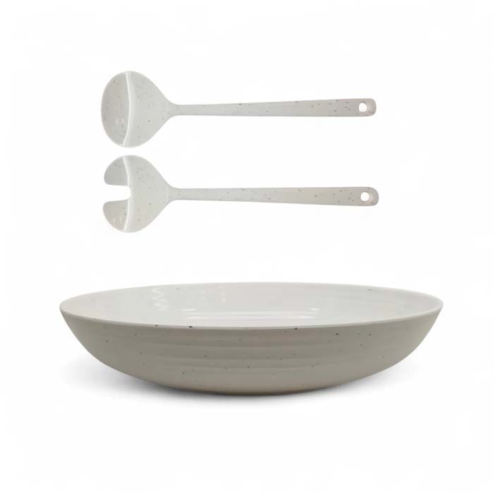 Flamefield Salatgeschirrset Granite Pearl 3
