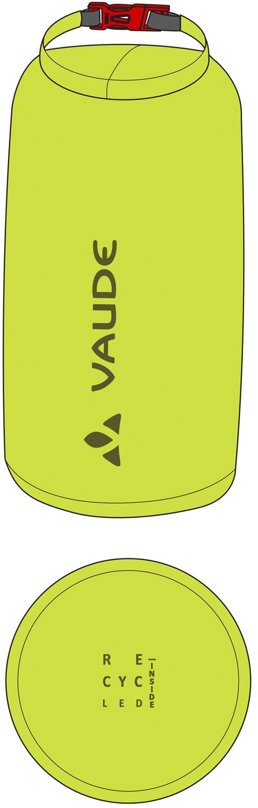 Vaude Drybag Light 20 Liter bright green - Packsäcke und Packtaschen