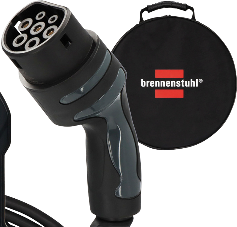 Brennenstuhl EV Ladegerät Typ 2 Schutzkontakt Mobile Wallbox 2,3 kW 8 Meter