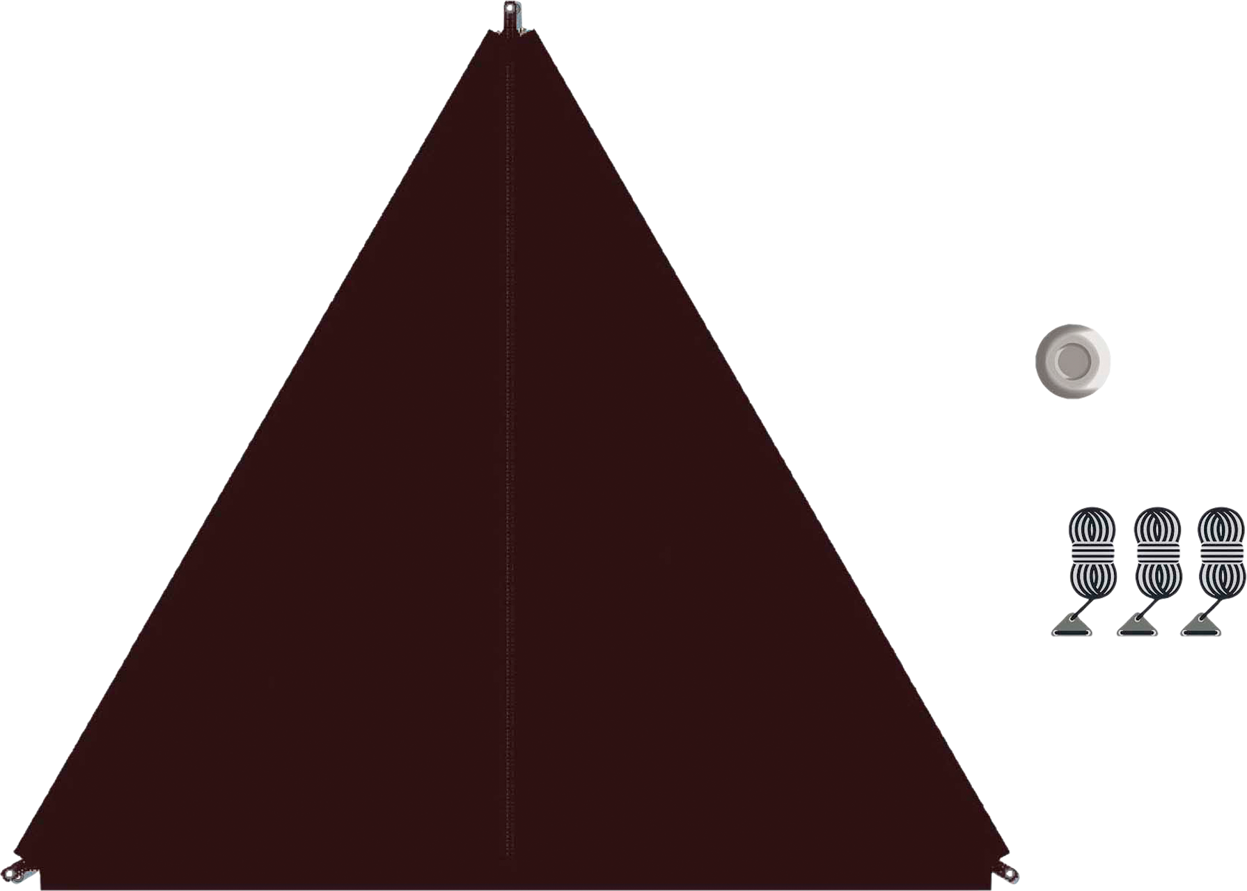 Bent Zip-Protect Canvas Sonnensegel java - Pavillons & Tarps