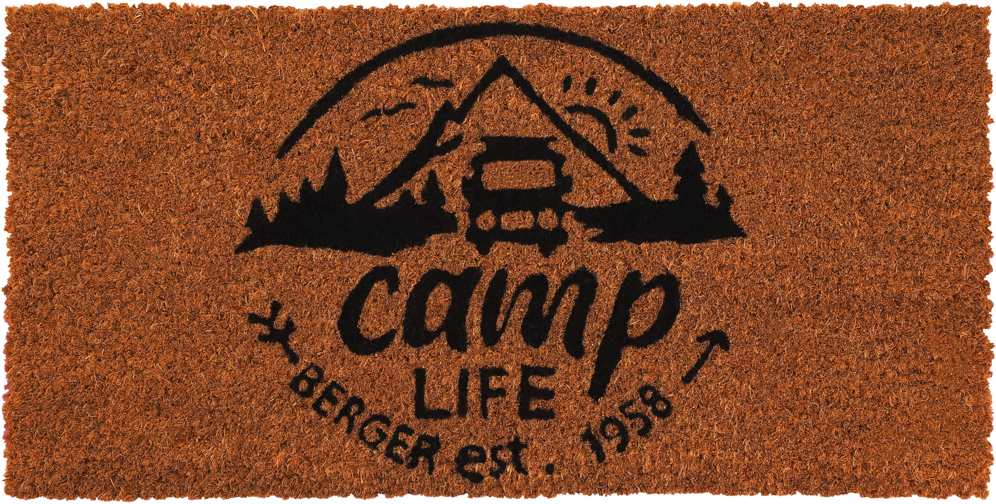 Berger Camplife Kokos Fußmatte 50 x 25 cm - Vorzeltteppich & Zeltboden