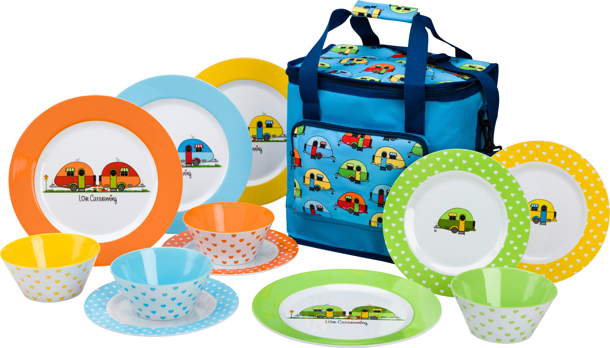 Flamefield Love Caravanning Set Geschirrset