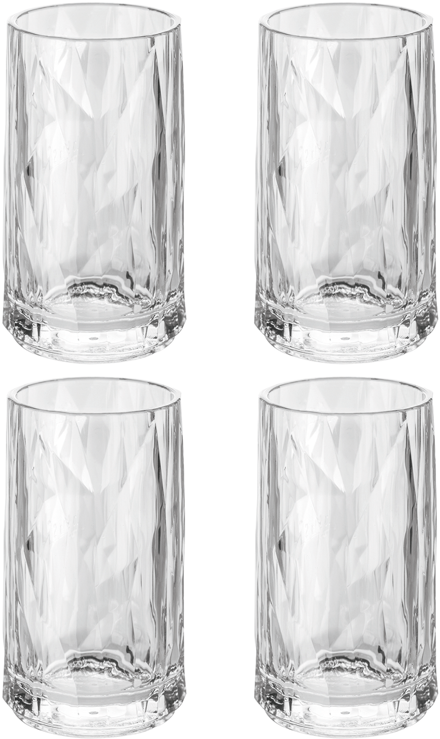 Koziol Club No. 7 Superglas Shotglas 40 ml 4er Set bruchsicher mit Eichstrich crystal clear - Gläser