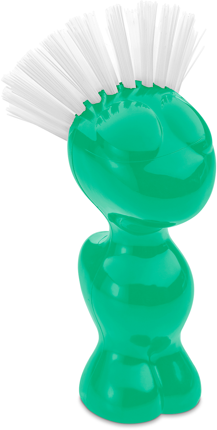 Koziol Tweetie Gemüsebürste aus biozirkulärem Kunststoff 12,9 cm mid green - Sonstiges Küchenzubehör