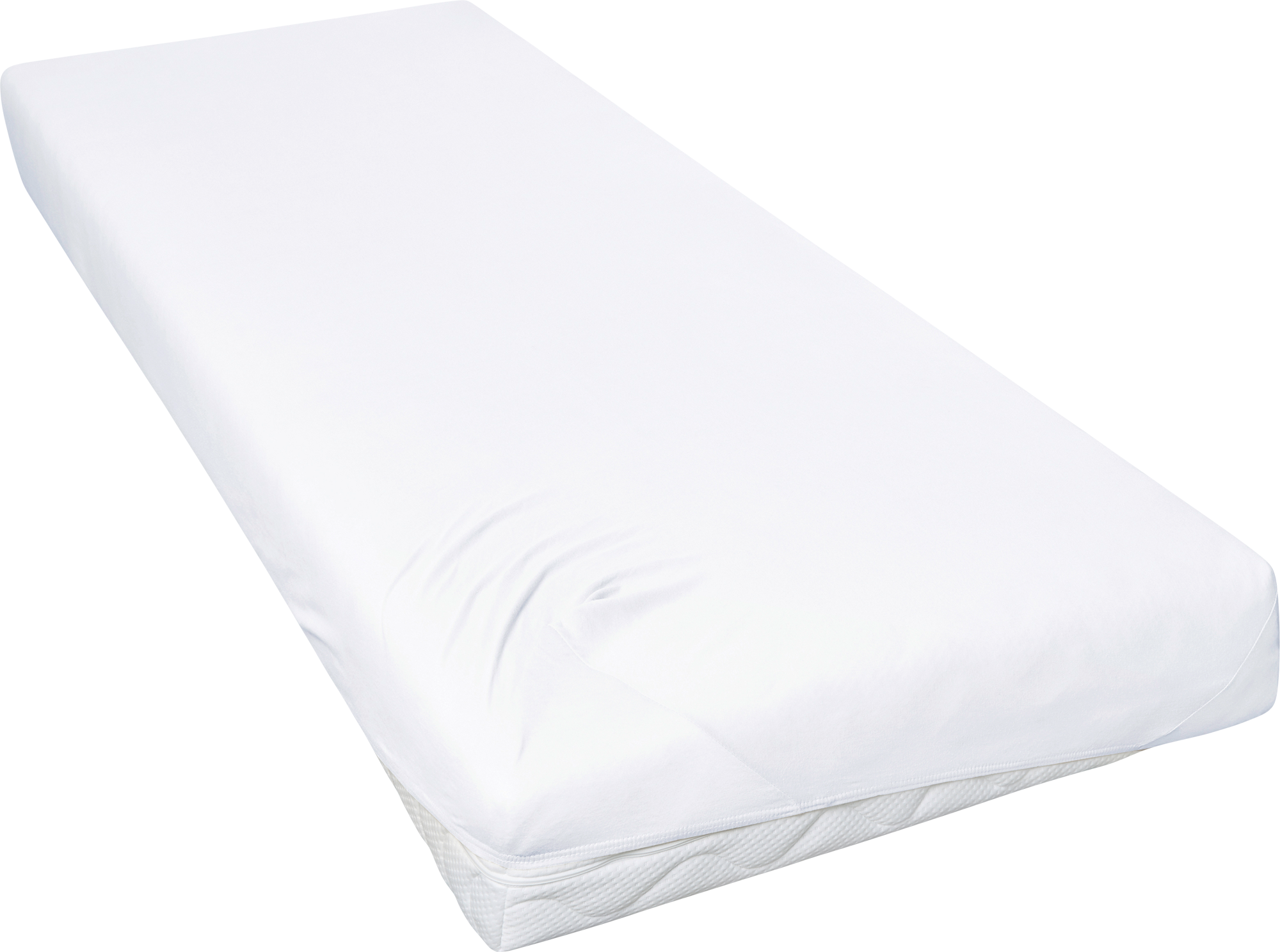 Primera Travel Mako-Feinjersey Spannbetttuch für Campingmatratzen aus Baumwolle weiß Single Bed - Spannbetttücher & Bettwäsche von Hahn