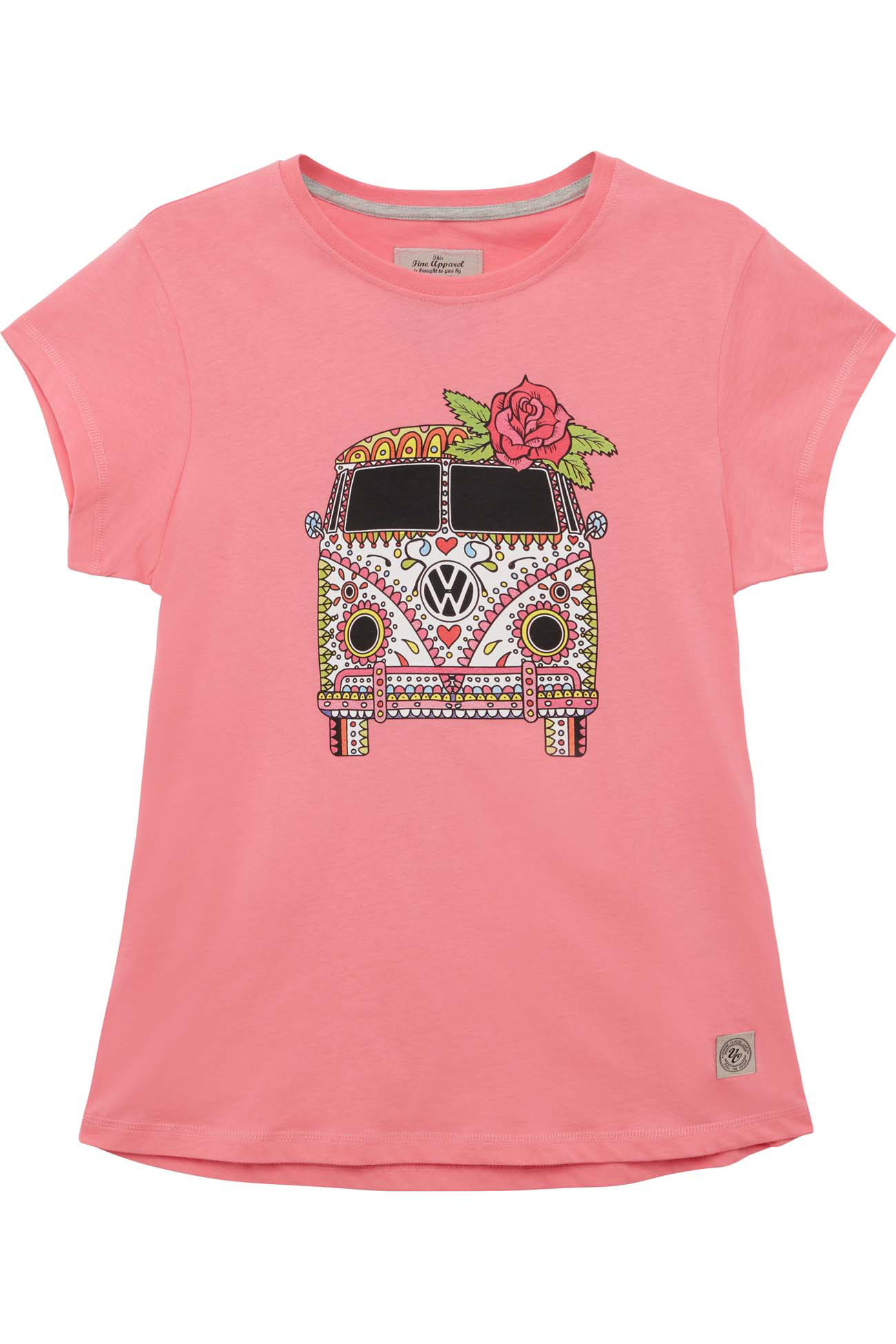 Van One  Bulli De La Vida Damen T-Shirt fraise multi | 04251900313523