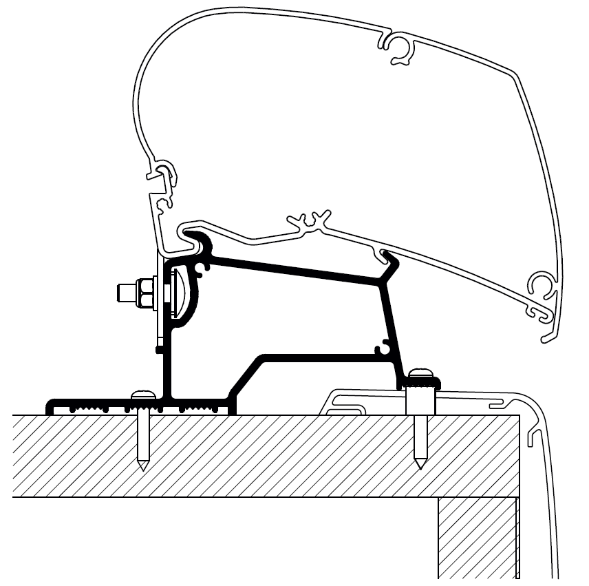 Thule Adapter Roof Rapido Compact Integral - 5