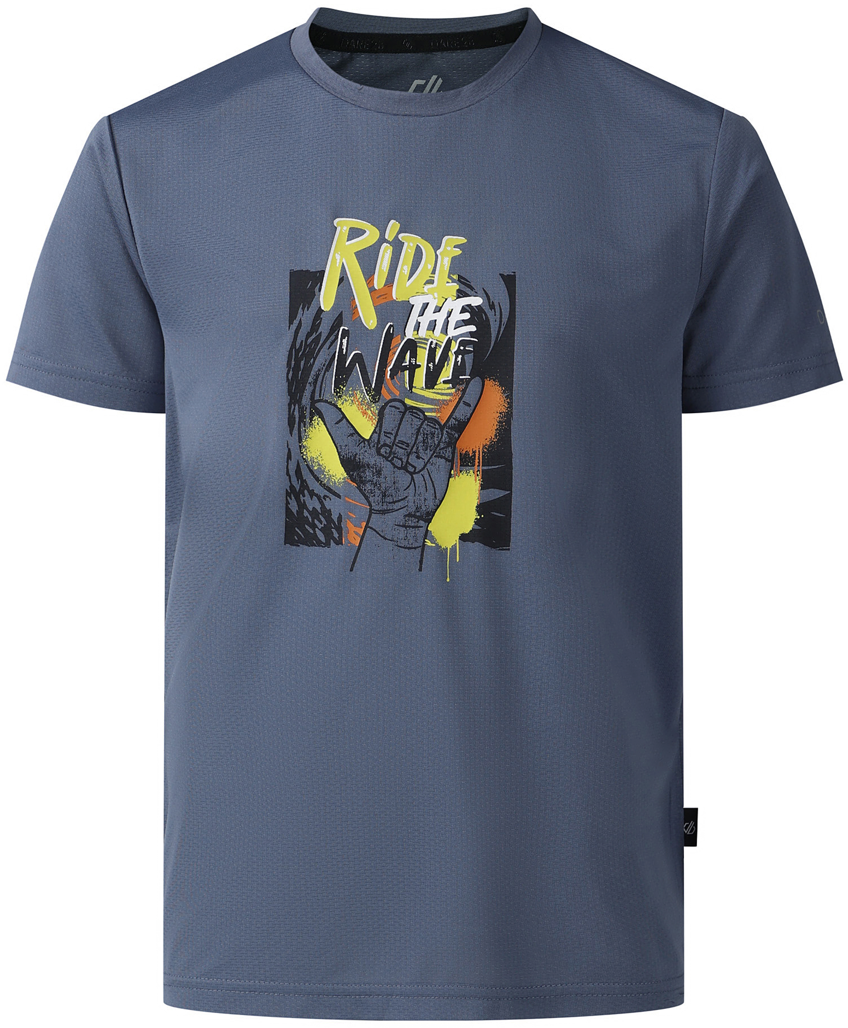 Dare2b Amuse III Kinder Funktionsshirt hellgrau 116 - Kinder T-Shirts & -hemden von Dare 2b