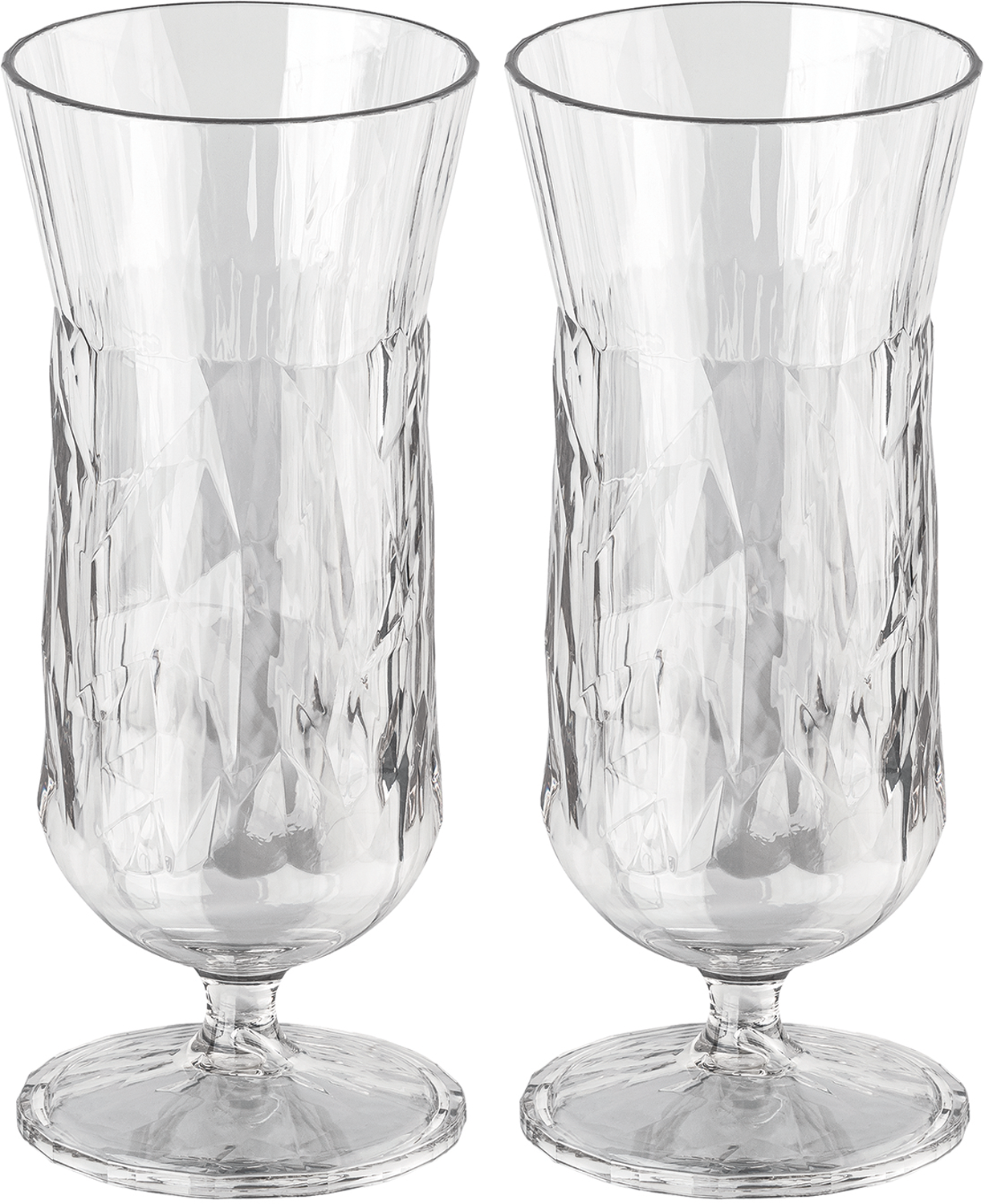 Koziol Club No. 17 Superglas Cocktailglas 400 ml 2er Set bruchsicher und isolierend crystal