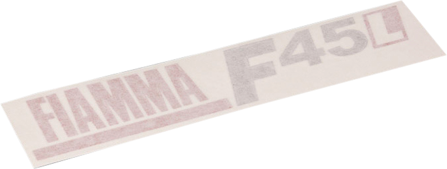 Fiamma Aufkleber für Markise F45L in Polar White / Titanium Fiamma Ersatzteilnummer