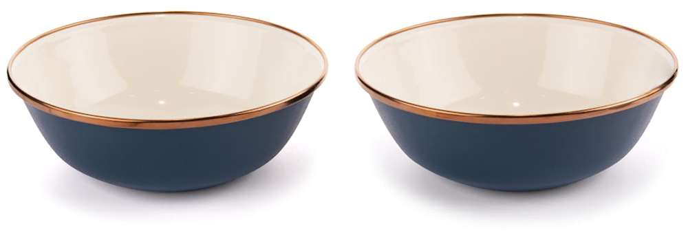 Barebones Enamel Emaillegeschirr Schüsselset 2 teilig