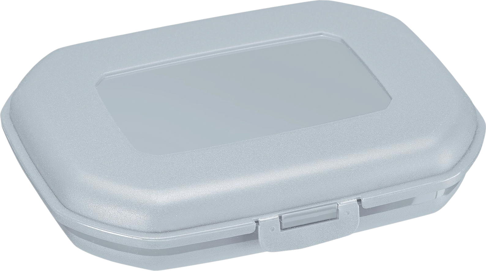 WESTMARK Lunchbox Brotdose/Snackbox, mit Klick-Verschluss, Höhe: ca. 3,7 cm, Blau, PP