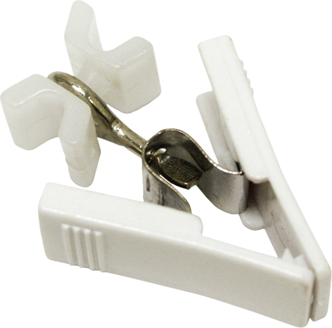GARDINIA X-Gleiter mit Klammer Gardinengleiter weiß 20