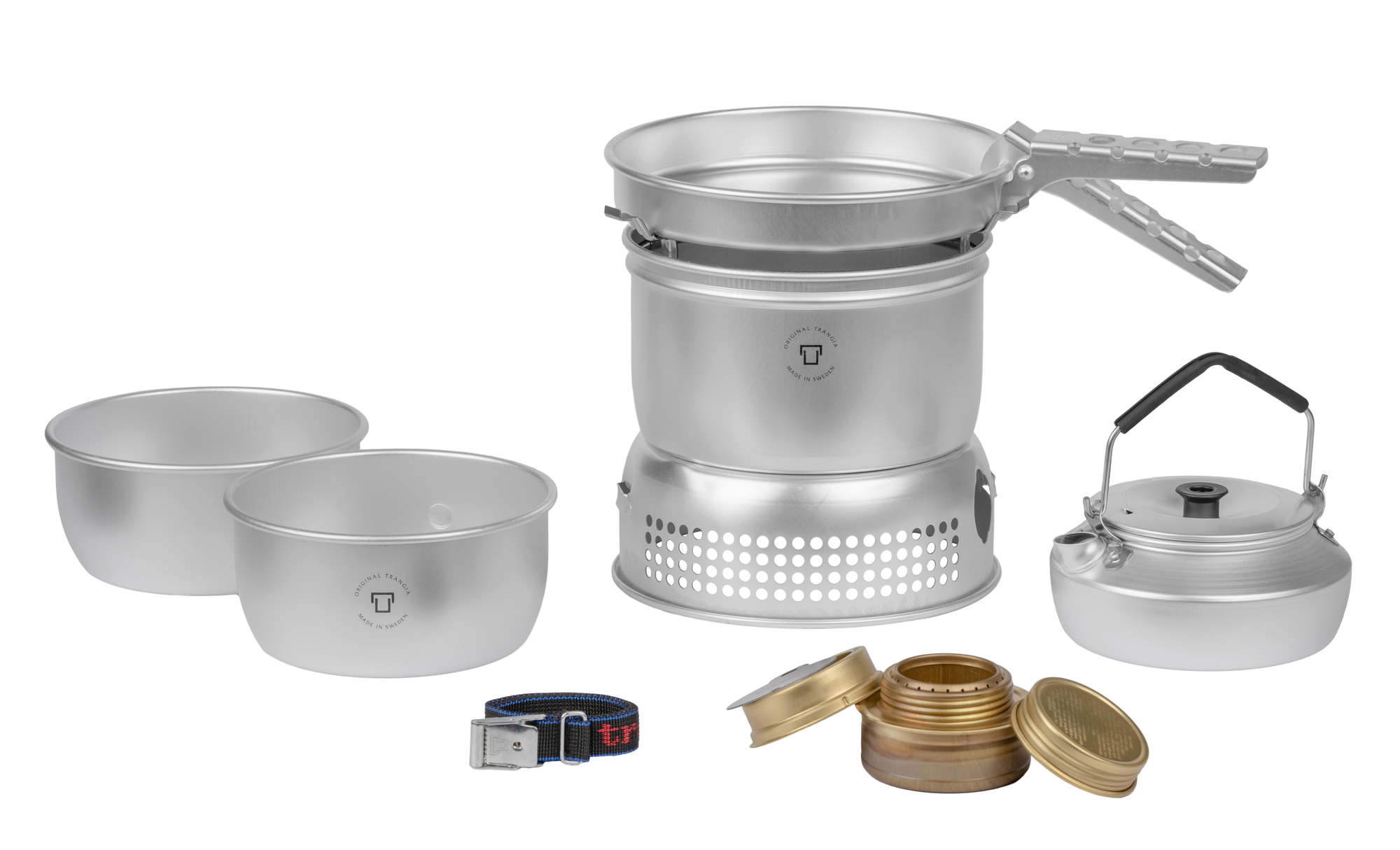 Trangia Trangiakök 27-2 UL Campingkochset 4- teilig mit Spiritusbrenner Set 7 - Spirituskocher